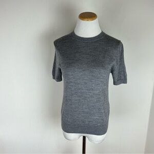 G/FORE Women's Merino Wool Short Sleeve Sweater Gray Size S